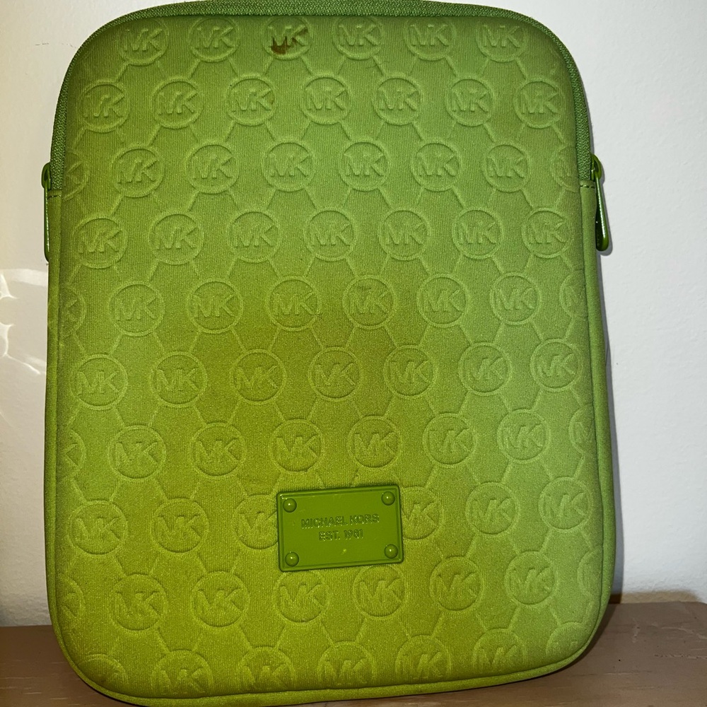 Michael Kors Olive Laptop/IPad Sleeve